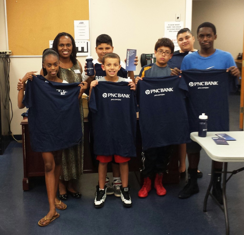 Students in the GNPAL "I Got Hands" Mentoring Program recently took part in a financial education program conducted by PNC Bank manager Mrs. Elizabeth Mwanzia-Alleyne (the second row, on the far left).