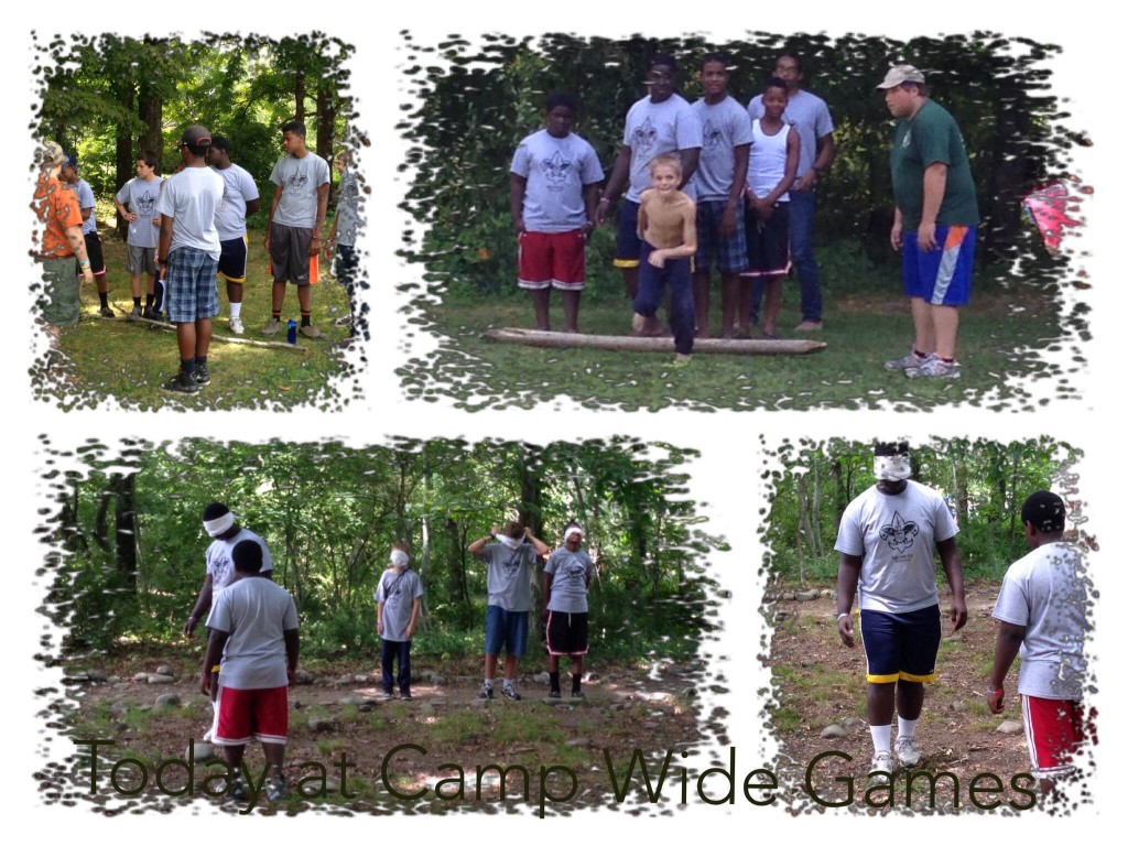 Participating in Summer Camp Troop Competitions, August 2014 